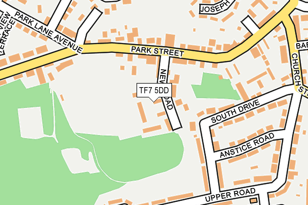 TF7 5DD map - OS OpenMap – Local (Ordnance Survey)