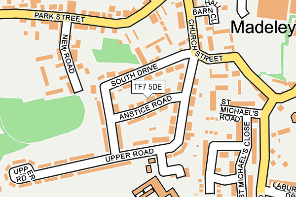 TF7 5DE map - OS OpenMap – Local (Ordnance Survey)