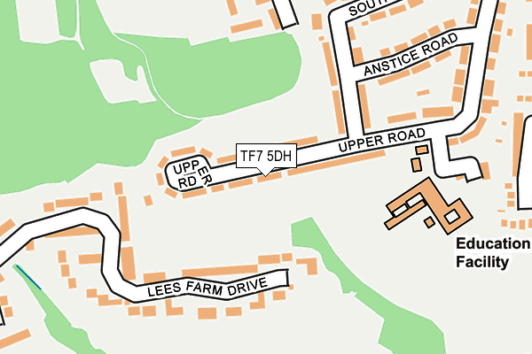 TF7 5DH map - OS OpenMap – Local (Ordnance Survey)