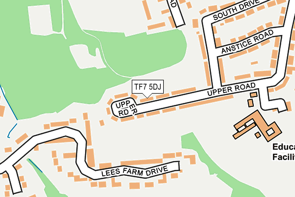 TF7 5DJ map - OS OpenMap – Local (Ordnance Survey)