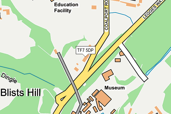 TF7 5DP map - OS OpenMap – Local (Ordnance Survey)
