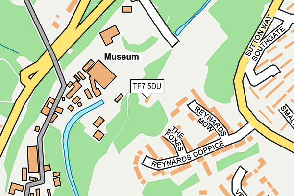 TF7 5DU map - OS OpenMap – Local (Ordnance Survey)