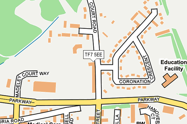TF7 5EE map - OS OpenMap – Local (Ordnance Survey)