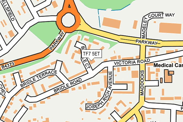 TF7 5ET map - OS OpenMap – Local (Ordnance Survey)