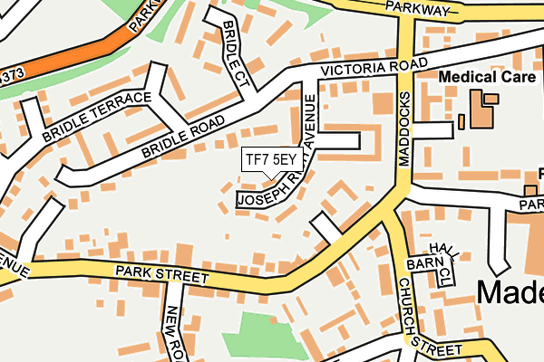 TF7 5EY map - OS OpenMap – Local (Ordnance Survey)