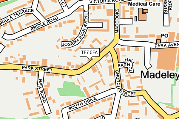 TF7 5FA map - OS OpenMap – Local (Ordnance Survey)