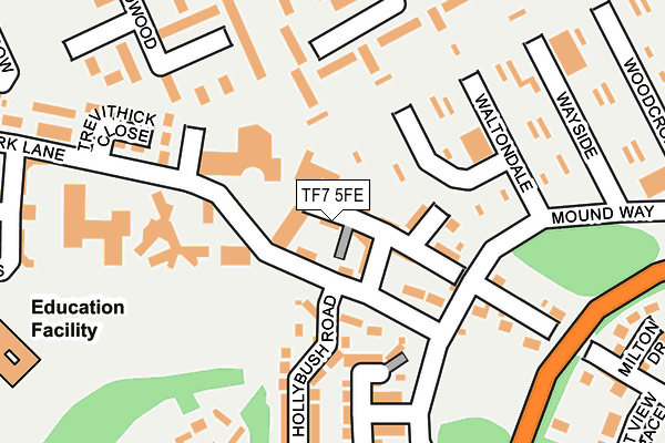 TF7 5FE map - OS OpenMap – Local (Ordnance Survey)