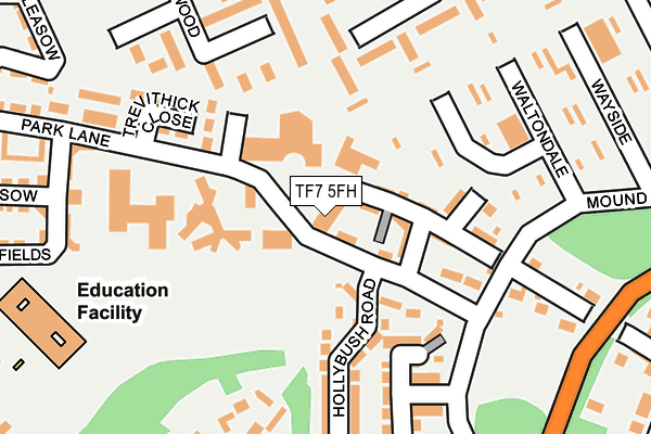 TF7 5FH map - OS OpenMap – Local (Ordnance Survey)
