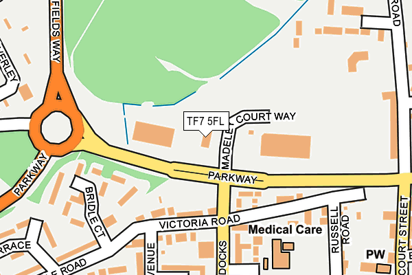 TF7 5FL map - OS OpenMap – Local (Ordnance Survey)