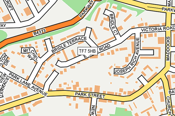 TF7 5HB map - OS OpenMap – Local (Ordnance Survey)