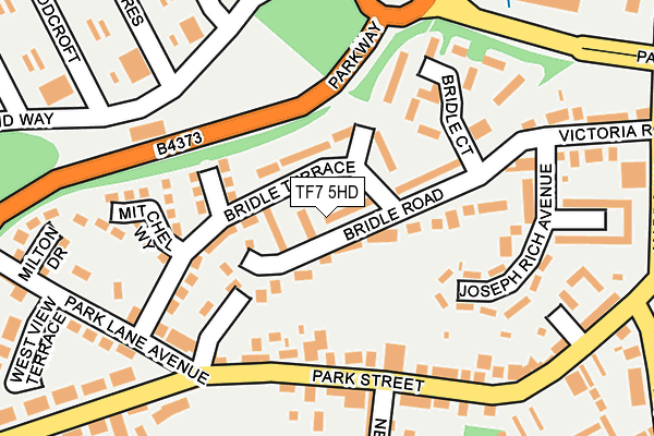 TF7 5HD map - OS OpenMap – Local (Ordnance Survey)
