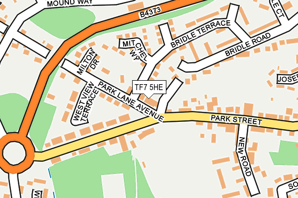 TF7 5HE map - OS OpenMap – Local (Ordnance Survey)
