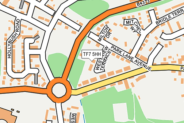 TF7 5HH map - OS OpenMap – Local (Ordnance Survey)