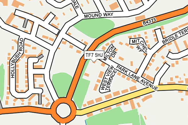 TF7 5HJ map - OS OpenMap – Local (Ordnance Survey)