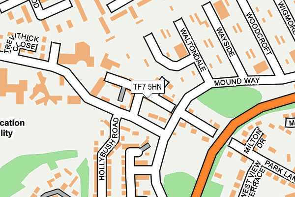 TF7 5HN map - OS OpenMap – Local (Ordnance Survey)