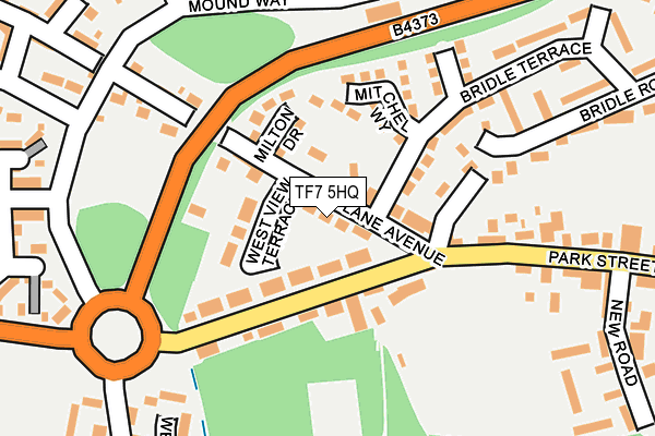 TF7 5HQ map - OS OpenMap – Local (Ordnance Survey)