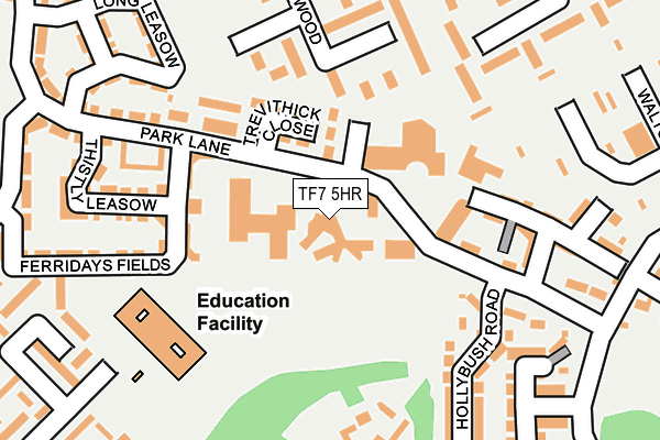 TF7 5HR map - OS OpenMap – Local (Ordnance Survey)