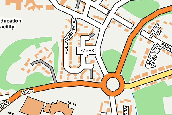 TF7 5HS map - OS OpenMap – Local (Ordnance Survey)