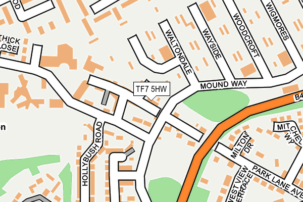 TF7 5HW map - OS OpenMap – Local (Ordnance Survey)