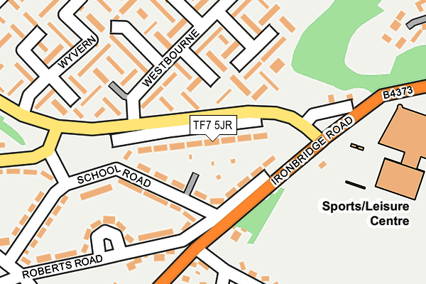 TF7 5JR map - OS OpenMap – Local (Ordnance Survey)