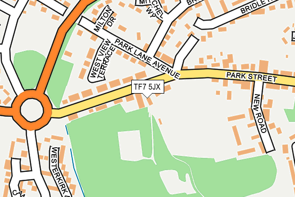 TF7 5JX map - OS OpenMap – Local (Ordnance Survey)