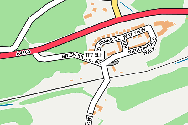TF7 5LH map - OS OpenMap – Local (Ordnance Survey)
