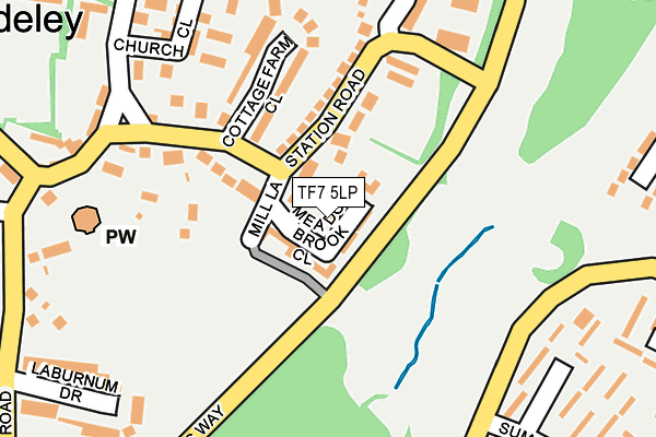 TF7 5LP map - OS OpenMap – Local (Ordnance Survey)