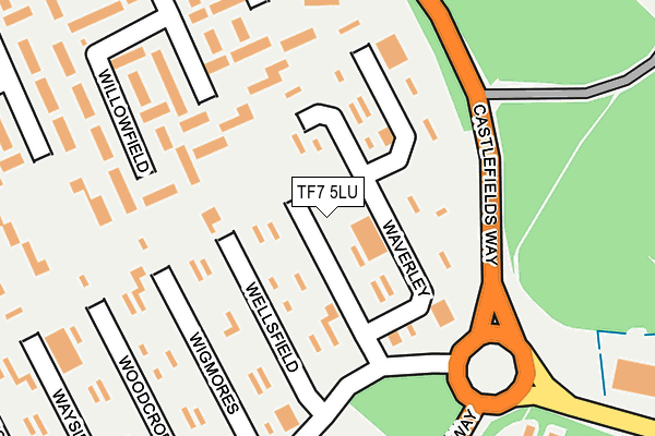 TF7 5LU map - OS OpenMap – Local (Ordnance Survey)
