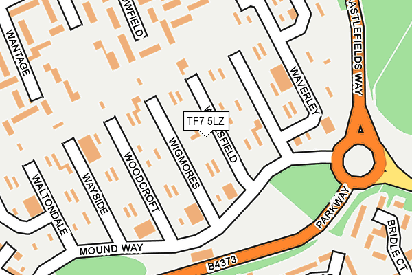 TF7 5LZ map - OS OpenMap – Local (Ordnance Survey)