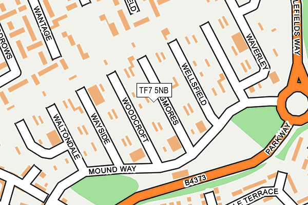 TF7 5NB map - OS OpenMap – Local (Ordnance Survey)