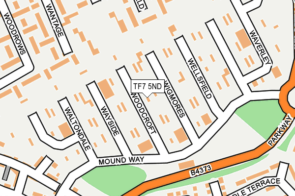 TF7 5ND map - OS OpenMap – Local (Ordnance Survey)