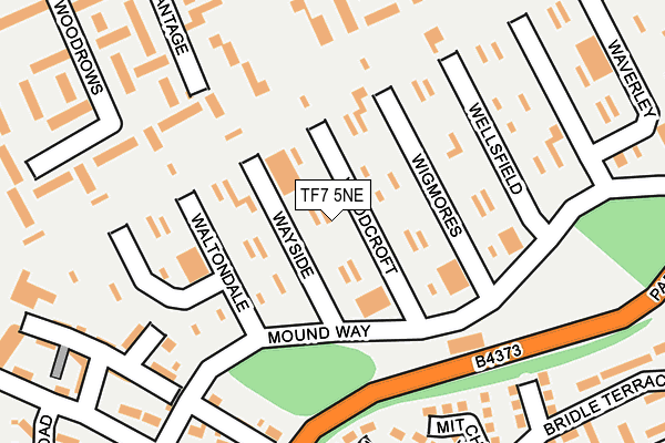 TF7 5NE map - OS OpenMap – Local (Ordnance Survey)