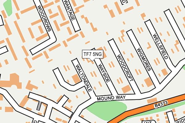 TF7 5NG map - OS OpenMap – Local (Ordnance Survey)