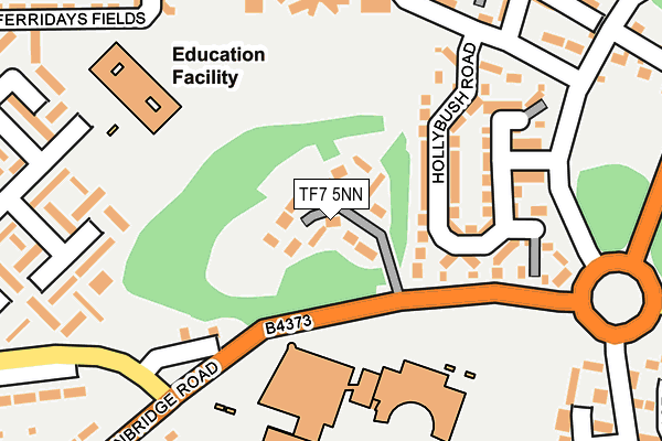 TF7 5NN map - OS OpenMap – Local (Ordnance Survey)