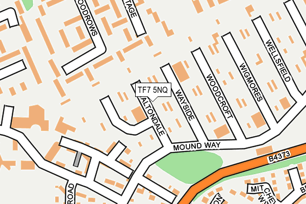 TF7 5NQ map - OS OpenMap – Local (Ordnance Survey)