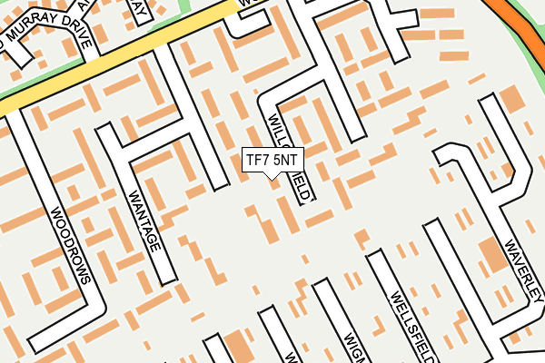 TF7 5NT map - OS OpenMap – Local (Ordnance Survey)