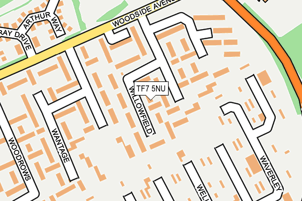 TF7 5NU map - OS OpenMap – Local (Ordnance Survey)