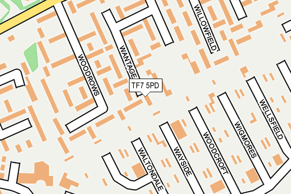 TF7 5PD map - OS OpenMap – Local (Ordnance Survey)
