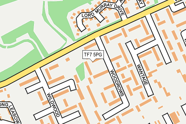 TF7 5PG map - OS OpenMap – Local (Ordnance Survey)