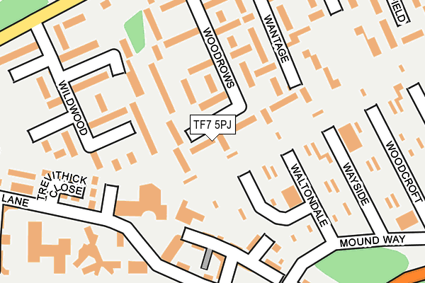 TF7 5PJ map - OS OpenMap – Local (Ordnance Survey)