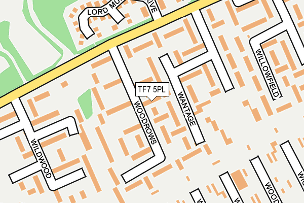 TF7 5PL map - OS OpenMap – Local (Ordnance Survey)