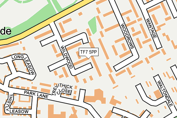 TF7 5PP map - OS OpenMap – Local (Ordnance Survey)