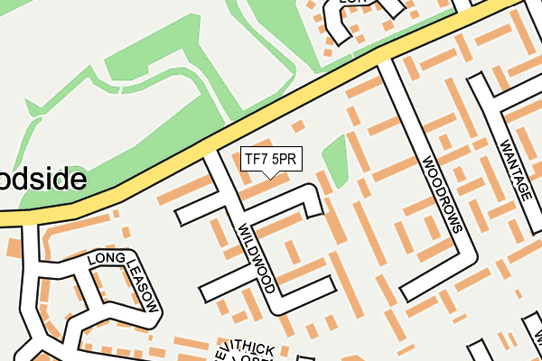 TF7 5PR map - OS OpenMap – Local (Ordnance Survey)