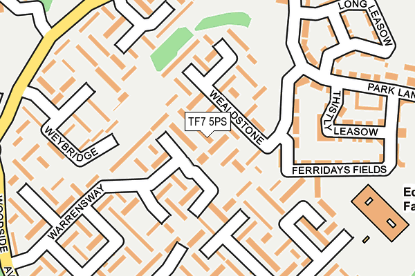 TF7 5PS map - OS OpenMap – Local (Ordnance Survey)
