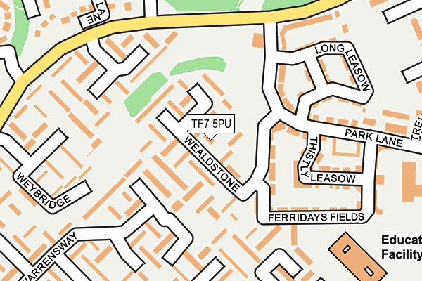 TF7 5PU map - OS OpenMap – Local (Ordnance Survey)
