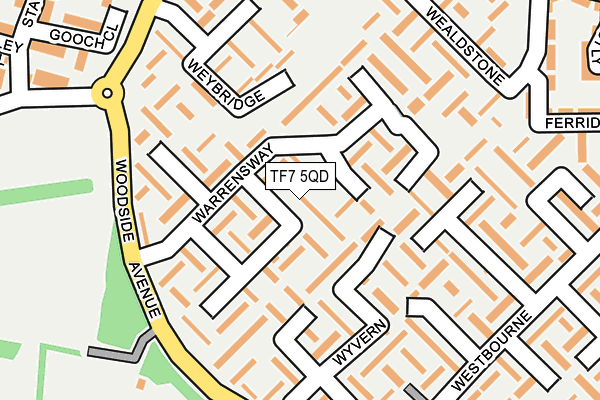 TF7 5QD map - OS OpenMap – Local (Ordnance Survey)