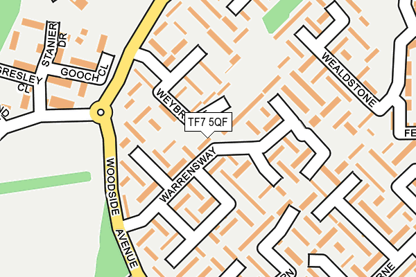 TF7 5QF map - OS OpenMap – Local (Ordnance Survey)