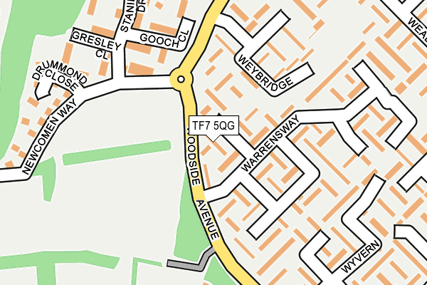 TF7 5QG map - OS OpenMap – Local (Ordnance Survey)