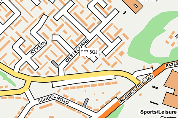 TF7 5QJ map - OS OpenMap – Local (Ordnance Survey)