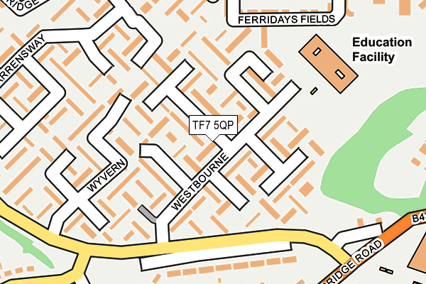 TF7 5QP map - OS OpenMap – Local (Ordnance Survey)